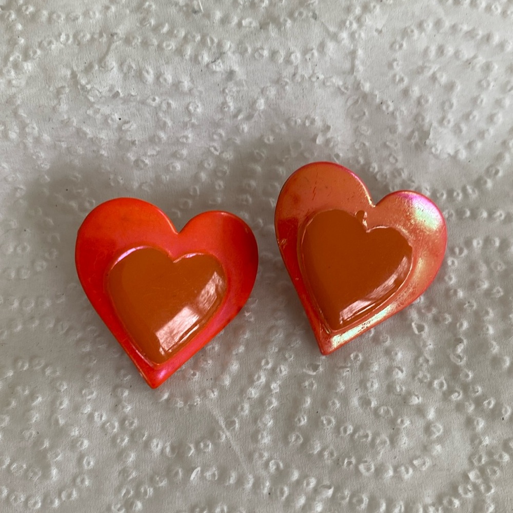 Vintage 1980's Metal Earrings
